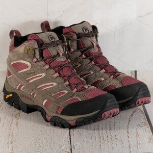 Merrell Women's Moab 2 Mid Wp Boulder Blush Boulder/Blush Size 12 M
